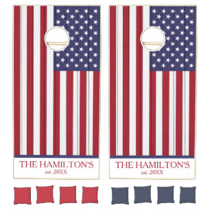 Red, White & Blue Patriotic Cornhole Set
