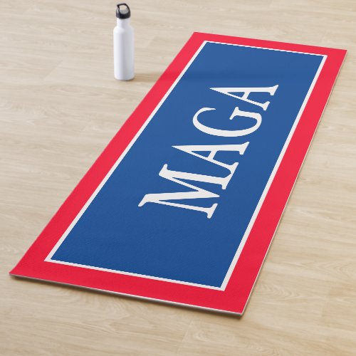Red White  Blue Patriotic MAGA Yoga Mat