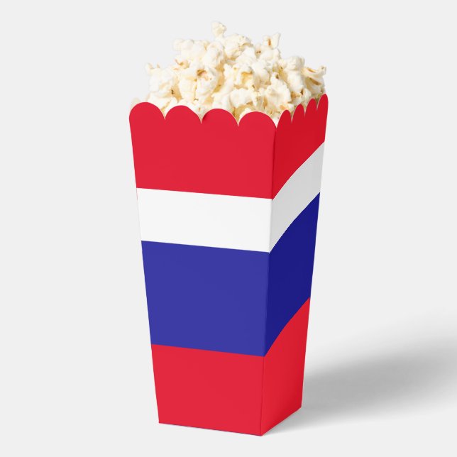 Red White Blue Patriotic Popcorn Favor Boxes (Popped)