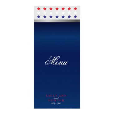 Red, White & Blue Patriotic Star - Menu Red, White & Blue Patriotic Star - Menu