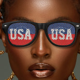  American Flag USA Patriotic Design Plastic Shutter Glasses  Shades Sunglasses Eyewear for Party Props, Decoration (12 Pairs) :  Clothing, Shoes & Jewelry