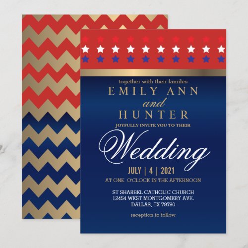 Red, White & Blue Patriotic Wedding Red, White & Blue Patriotic Wedding
