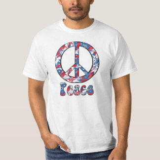 Red, White & Blue Peace T-Shirt