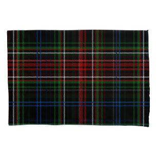 Red White Blue Plaid Tartan Checkered Pattern Pillow Case