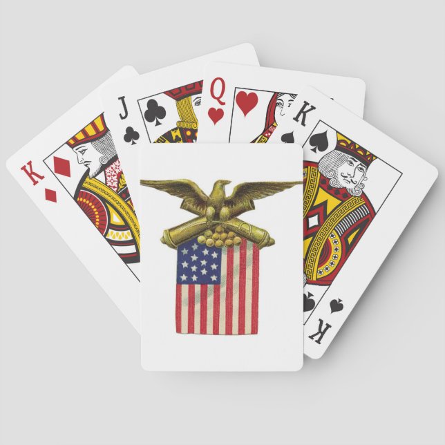 Red White & Blue Poker Cards (Back)