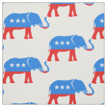 Red White Blue Republican Elephant Patriotic Fabric