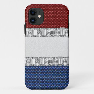 Red White & Blue Rhinestone iPhone4 Case