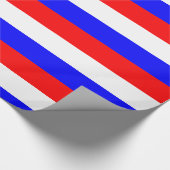 Red White Blue - Russia Flag Wrapping Paper (Corner)