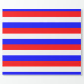 Red White Blue - Russia Flag Wrapping Paper (Flat)