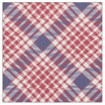 Red White Blue Seamless Tartan Fabric