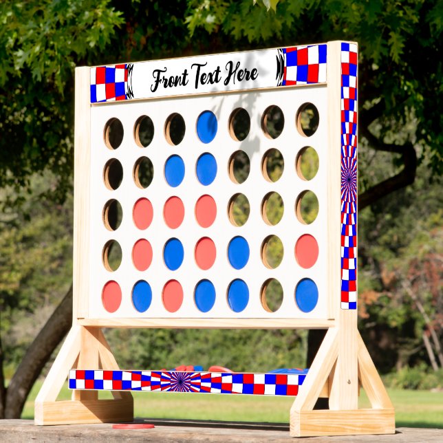 Red White Blue Spiral by Kenneth Yoncich Fast Four (Lawn)