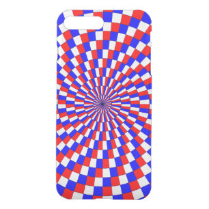 Red White Blue Spiral by Kenneth Yoncich iPhone 8 Plus/7 Plus Case