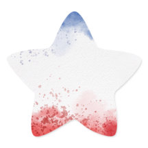 Red White Blue Splatters