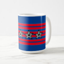 Red White Blue Starfish n Stripes Patriotic 
