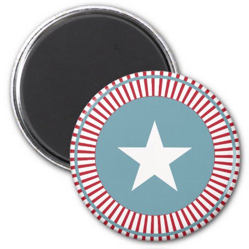 Red White  Blue Stars and Stripes Magnet