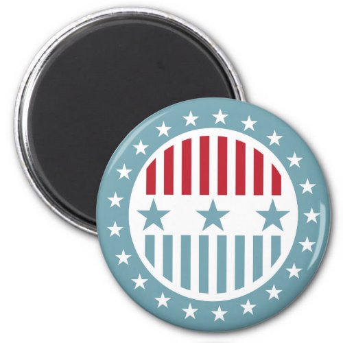 Red White  Blue Stars and Stripes Magnet