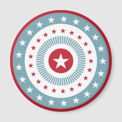 Red White  Blue Stars and Stripes Magnet