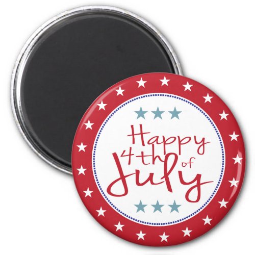 Red White  Blue Stars and Stripes Magnet