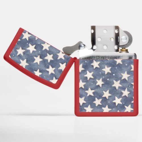 Red White Blue Stars Celebrate America Zippo Lighter