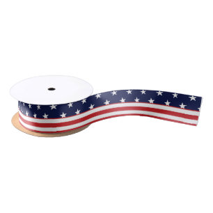 Red White Blue Stars & Stripes Independence Ribbon