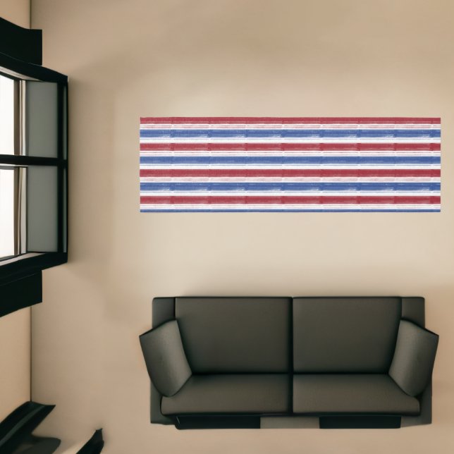 Red White Blue Stripe Runner (Insitu (Indoor 1))