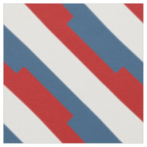 Red White Blue Striped Fabric