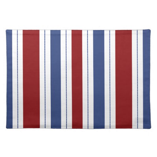 Red White Blue Striped Placemat