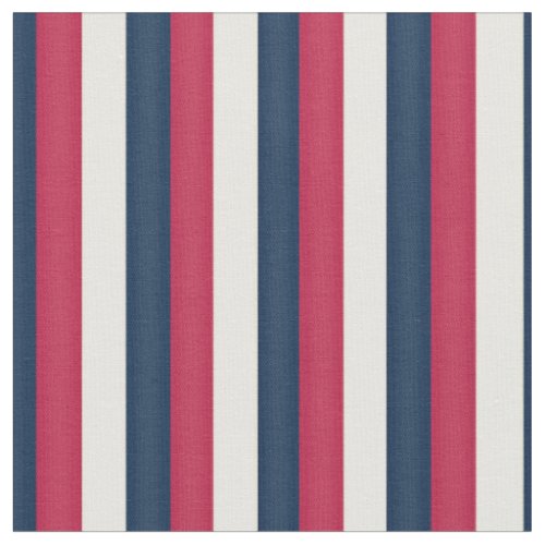 Red White & Blue Stripes Fabric