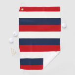 Red White Blue Stripes Golf Towel at Zazzle