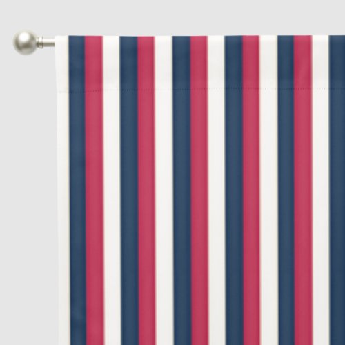 Red White & Blue Stripes (larger scale) 63" Blackout Curtains