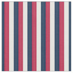 Red White &amp; Blue Stripes (small scale) Fabric