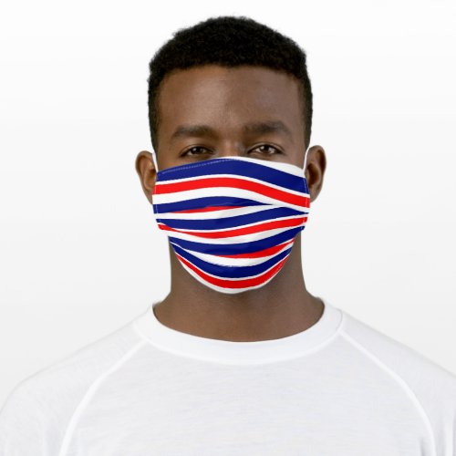 Red White Blue Stripes US Flag Adult Cloth Face Mask