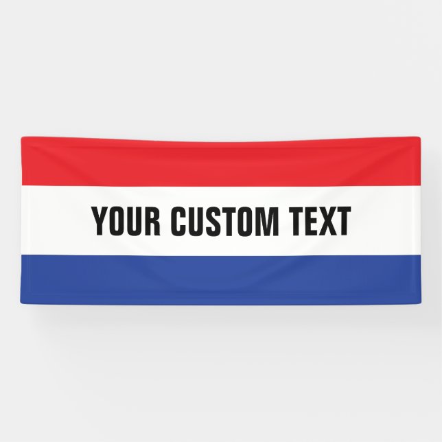Red white blue stripes with your words banner (Horizontal)