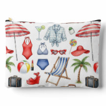 RED WHITE BLUE SUMMER VACATION ITEMS