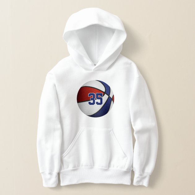 Red white and discount blue champion hoodie