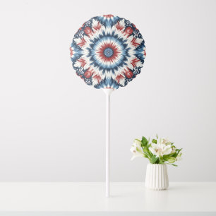 Red, White & Blue Tie-dye Balloon