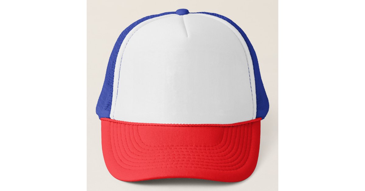 red baseball cap with white p blue trucker hat red baseball cap with white p blue trucker hat