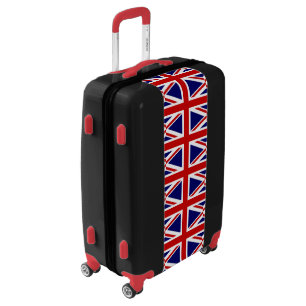 Red White Blue Union Jack British Flag Luggage