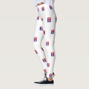 Red White Blue USA Leggings