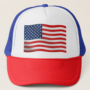 Red White Blue USA Pride Trucker Hat