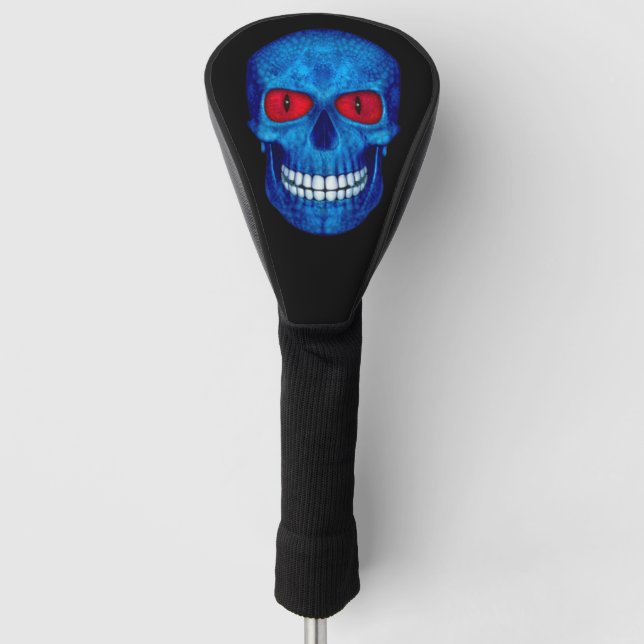 Red White Blue USA Zombie Skull  Driver  Covers (Front)