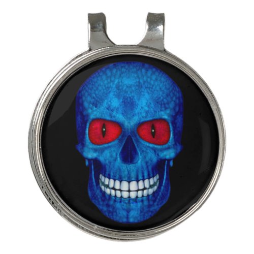 Red White Blue USA Zombie Skull Marker Hat Clip