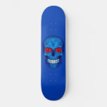 Red White Blue Usa Zombie Skull Skateboard at Zazzle