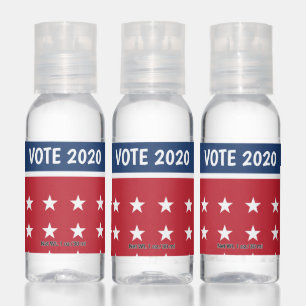 Red White & Blue VOTE Political Travel Bottle Set Hand Sanitizer