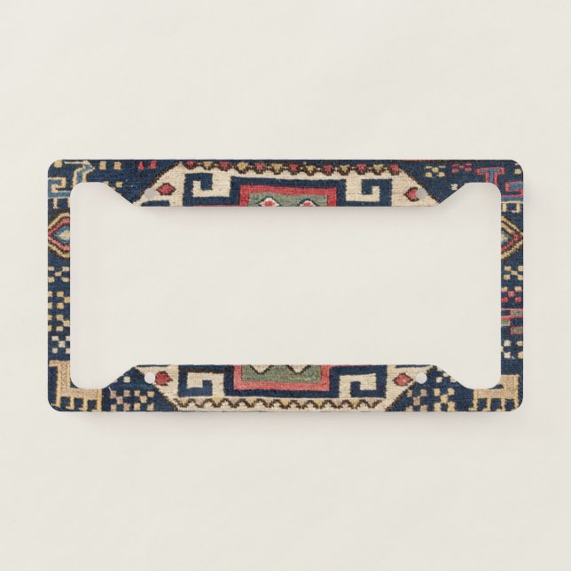 Red White Blue Western Lone Star Dallas  License Plate Frame (Front)