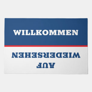 Red, White & Blue Willkommen/Auf wiedersehen Doormat
