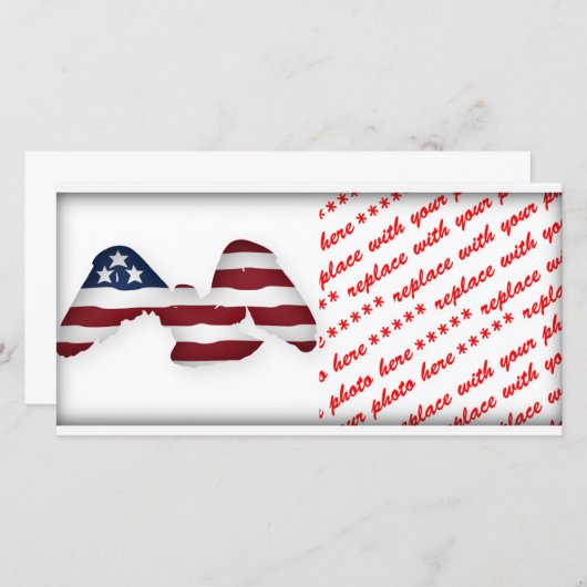 Red White & Blue Winged American Flag (Front/Back)