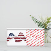 Red White & Blue Winged American Flag (Standing Front)