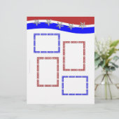 Red White & Blue with Frames & Stars (Standing Front)
