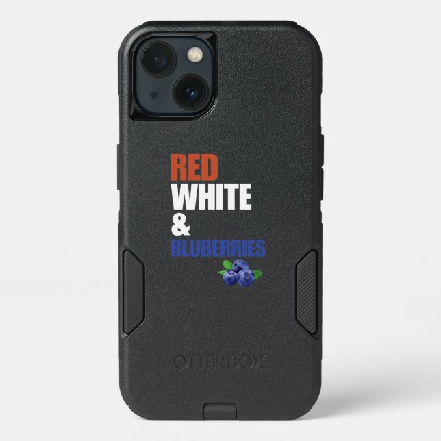 Red, White & Blueberries Otterbox iPhone Case (Back)